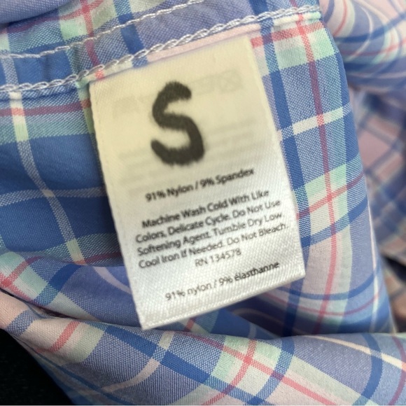 Vineyard Vines Tartan Plaid Classic Fit Tucker Shirt Performance Fabric Preppy M - Picture 15 of 15